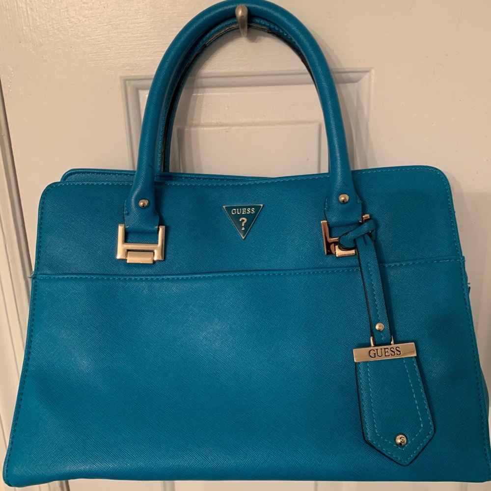 Turquoise Guess Handbag